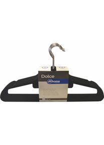 Mondex, Kleiderb&uuml;gel, Garderobenst&auml;nder Schwarz Kunststoff Samt 10 St&uuml;ck (42 cm) (10x)