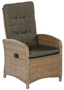 Gartensessel 2er-Set Atrani Beige Kunststoffgeflecht