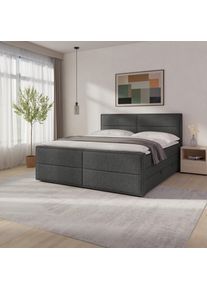 Boxspringbett Palermo ca. 180x200 cm Anthrazit