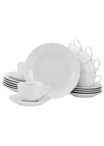 Creatable Kaffeeservice Luna Wei&szlig;, 18-teilig