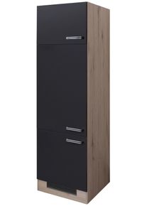 Ger&auml;teumbauschrank Anthrazit/Eiche