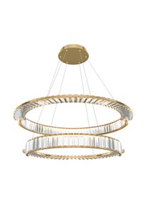 Maytoni Pendelleuchte Krone Goldfarben max. 90 Watt