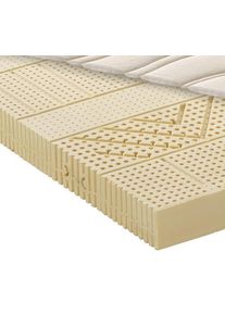 Linea Natura Latexmatratze Waldgr&uuml;n ca. 200x200 cm Wei&szlig;