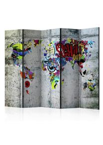Artgeist Paravent Graffiti World Multicolor