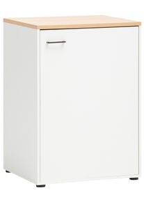 Mehrzweckschrank Solea Wei&szlig;/Eiche