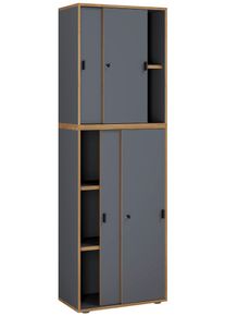Aktenschrank Salia B60 Anthrazit/Honigeiche
