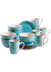 M&auml;ser Fr&uuml;hst&uuml;cksset Lumaca aus Steingut, 18-teilig