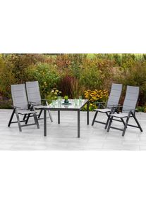 Gartensessel Florenz Graphitfarben Aluminium/Textil