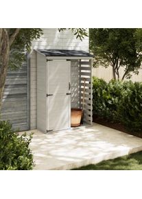 Gartenschrank Vera Wei&szlig; Echtholz