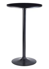 Bistrotisch rund ca. 60x100 cm Schwarz