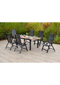 Gartenset Astros Graphitfarben/Naturfarben