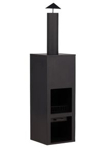 Feuerstelle Makarima ca. 45x199x45 cm Schwarz