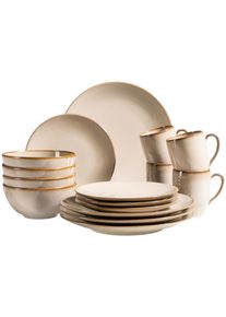 M&auml;ser Kombiservice Ossia aus Steinzeug, 16-teilig