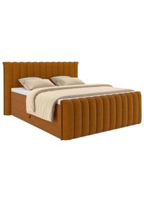 Boxspringbett Lina Rostfarben ca. 160x200cm