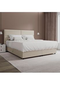 Boxbett Lily Beige ca. 180x200 cm mit Topper
