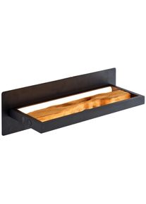 Brilliant LED-Wandleuchte Chaumont Braun/Schwarz max. 9,5 Watt Wandlampe