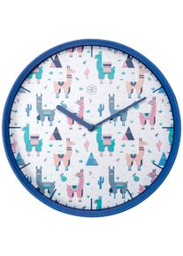 Wanduhr Alpaca Multicolor/Blau