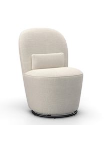 Stuhl Vittore Creme Chenille Gepolstert drehbar