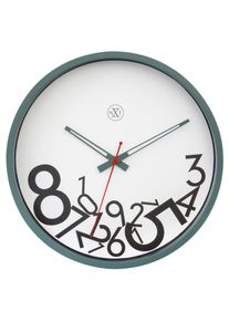Wanduhr Dropped Members Gr&uuml;n/Wei&szlig;