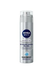 Nivea, Rasierschaum + Rasiergel, Men Skin Protection żel do golenia Silver Protect 200ml (200 ml, Rasiergel)