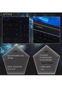 Captiva Highend Gaming I94-495GE (16", 4000 GB, 32 GB, DE, Intel Core i9-14900HX), Notebook, Schwarz