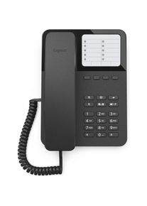 Siemens Gigaset Schnurgebundenes Telefon DESK400 Schwarz, Telefon, Schwarz
