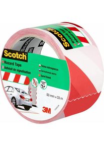 Scotch, Absperrung, 3M Red & White Hazard Tape 50mm x 33m