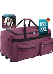 Monzana Saco de viagem com rodas 160L roxo XXL