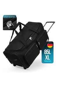Monzana Saco de viagem com rodas preto 85L