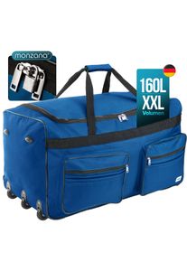 Monzana Saco de viagem com rodas XXL azul 160L
