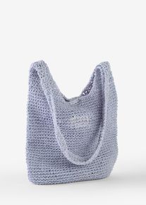 bonprix Femei Geantă de paie, albastru, onesize