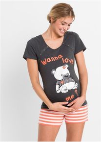 bonprix Femei Pijama de alăptare, gri, 40/42