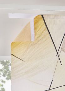 bonprix Perdea tip panou cu imprimeu retro (1 buc.), bej, &Icirc;/Lă: 145/57 cm