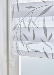 bonprix Doppelrollo mit Glanz Druck, silber, Gr.200x80 cm, Gl&auml;nzender Sichtschutz