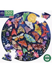 eeBoo Round Puzzle 500 pcs - Moths