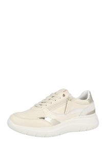 Geox R&ouml;vid sz&aacute;r&uacute; sportcipők 'PLUMMERY' Női homok / vil&aacute;gossz&uuml;rke / ez&uuml;st , M&eacute;ret 35