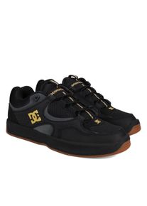Skateschuh DC Shoes "Kalynx Zero", Herren, Gr. 5,5(37,5), gold (schwarz, gold), Obermaterial: Leder (Kuh) / Futter: Textil / Au&szlig;ensohle: Gummi., Schuhe Skateschuh
