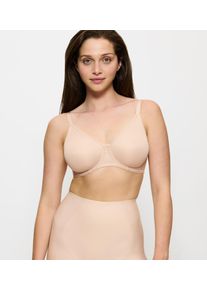 Minimizer-BH Triumph "Urban Minimizer W X", Damen, Gr. 85, Cup C, beige, Microtouch, Obermaterial: 64% Polyester, 24% Polyamid, 12% Elasthan, Basic, BHs Minimizer-BH, verkleinert die Brust optisch um eine Cup-Gr&ouml;&szlig;e