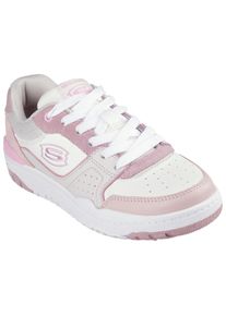 Sneaker Skechers "SKX-228", M&auml;dchen, Gr. 33, beige (natur kombiniert), Leder, Schuhe Sneaker, Schn&uuml;r,-Retro Sneaker mit Logostick, Gr&ouml;&szlig;enschablone zum Download