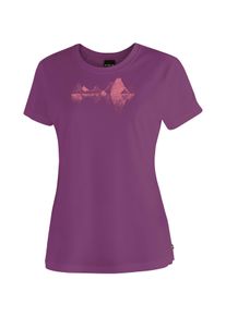 T-Shirt Maier Sports "Tilia Pique W", Damen, Gr. 46, lila (purpurviolett), 100% Polyester, Rundhals, Shirts T-Shirt, Damen Kurzarmshirt, leichtes Sommer Funktionsshirt, Rundhals, Reg Fit