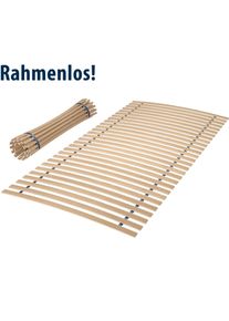 Rollrost Jekatex "Basic Comfort", beige (wei&szlig;, neutral), B:80cm H:4cm L:200cm, Lattenroste, Rollrost, belastbarer Lattenrost, in 90x200 cm und weiteren Gr&ouml;&szlig;en erh&auml;ltlich