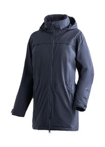 Funktionsmantel Maier Sports "Metor Coat W", Damen, Gr. 36, blau (dunkelblau), 100% Polyester, M&auml;ntel Funktionsmantel, Damen Mantel, Outdoormantel wind/wasserdicht, 4 ger&auml;umige Taschen