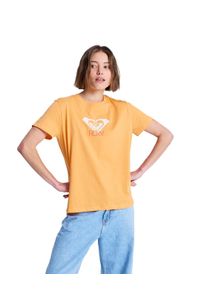 T-Shirt Roxy "Ocean Road Art", Damen, Gr. S, orange (papaya), Obermaterial: 100% Baumwolle., Shirts T-Shirt
