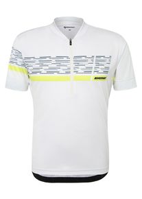 Radtrikot Ziener "NEMIC-Z", Herren, Gr. 48, wei&szlig; (wei&szlig; fog), Obermaterial: 100% Polyester. Obermaterial 2: 90% Polyester, 10% Elasthan, Trikots Radtrikot