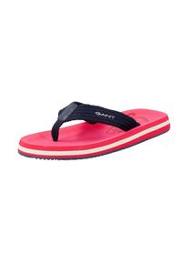 Zehentrenner Gant "Brodale", Herren, Gr. 42, Textil, pink (marine, rot), Lederimitat, Textil, kontrastfarbene Details, Schuhe Zehentrenner, Sommerschuh, Strandschuh, Flats, Strandschuh mit Zehensteg