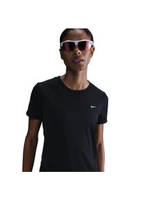 Lauftop Nike "W NK TEMPO DF SS TOP", Damen, Gr. XS, schwarz, reflective silv, Obermaterial: 100% Polyester, Tops Lauftop, sportliche Schnittform, reflektierendes Logo, atmungsaktiv