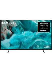 Samsung QLED-Fernseher "GQ55Q7FAAU QLED-Fernseher", Energieeffizienz: G, schwarz, 55, Fernseher, Quantum HDR, Knox Security, Art Store, 3D Sound, Gaming Hub, AI TV, QLED-Fernseher
