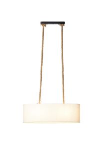 Brilliant Pendelleuchte "Sailor", beige (natur, wei&szlig;), 2, H: 120cm, 1 Stk., Leuchten, H&auml;ngelampe, 2-flammig natur/wei&szlig;, Pendelleuchte