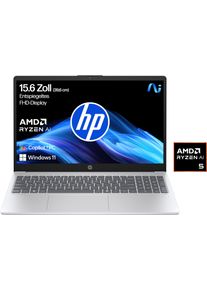 HP Notebook "OmniBook 3 NG AI", glacier silber, 16 GB RAM 512 GB SSD, Ryzen&trade; AI 5, Windows 11 Home, Notebooks, Notebook