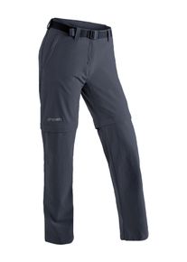 Outdoorhose Maier Sports "Nata 2", Damen, Gr. 38, Normalgr&ouml;&szlig;en, blau (dunkelblau), 90% Polyamid, 10% Elasthan, Hosen Outdoorhose, Damen Zip-Off Wanderhose, atmungsaktive Trekkinghose, Regular Fit